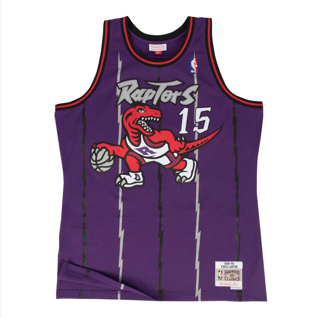 M&N Toronto Raptors Vince Carter Swingman Jersey (1998-99/Home)